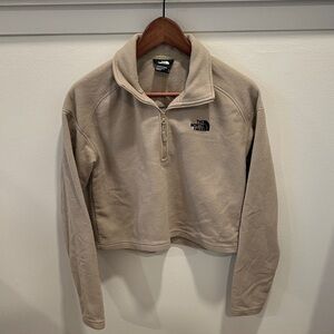 The North Face Women's Beige Fleece Turtleneck
